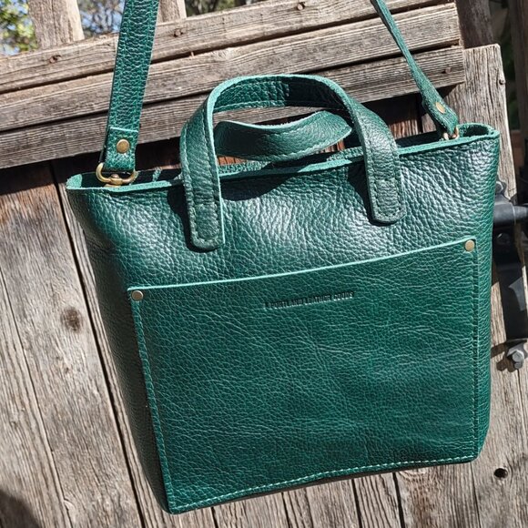 Portland Leather mini crossbody bag with zipper, NIB - Picture 7 of 7